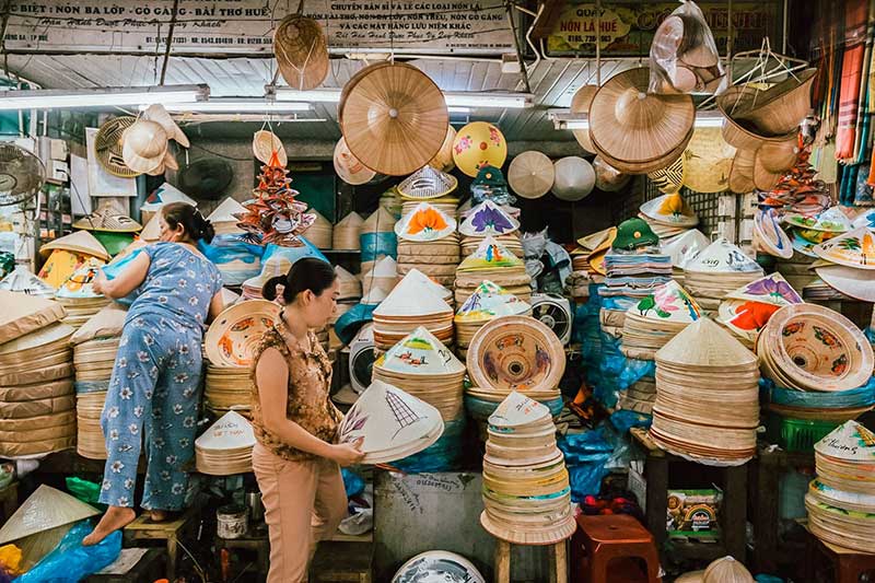 Marché de Dong Ba Hue Vietnam