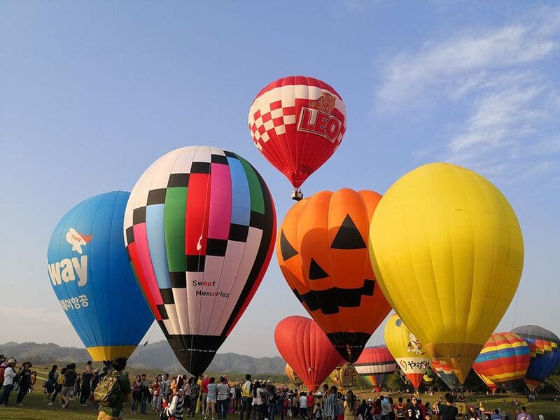 Thailande, Chiang Rai, Festival international de montgolfières