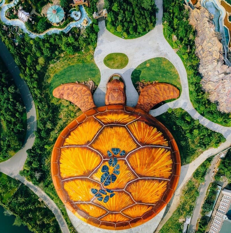 l''aquarium en forme de tortue à Phu Quoc 