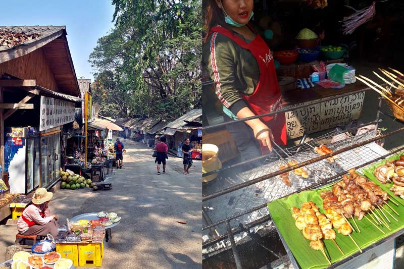 Un marché local de Kuang Si