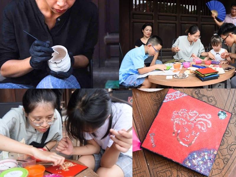 Les visiteurs apprécient particulièrement de participer à des activités artistiques traditionnelles liées à la Fête de la Lune Vietnam. 