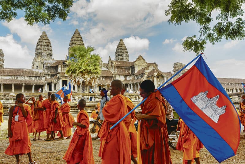 Utilisation populaire (drapeau Cambodge)