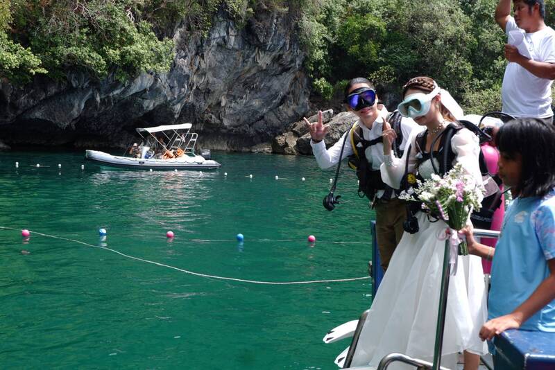 mariage sous-marine