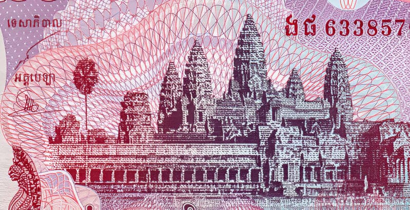 Ces cinq tours caractéristiques apparaissant sur les billets de riel du Cambodge