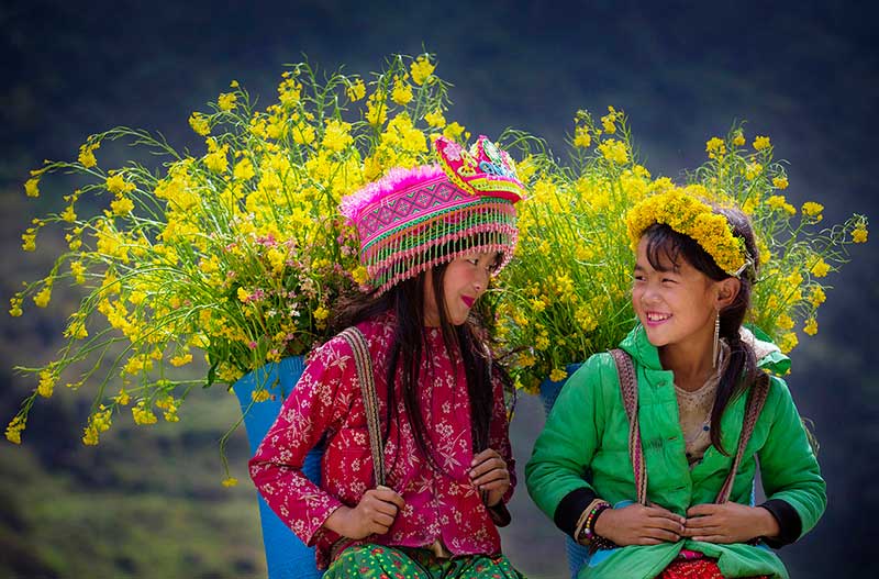 les filles Hmong de Ha Giang
