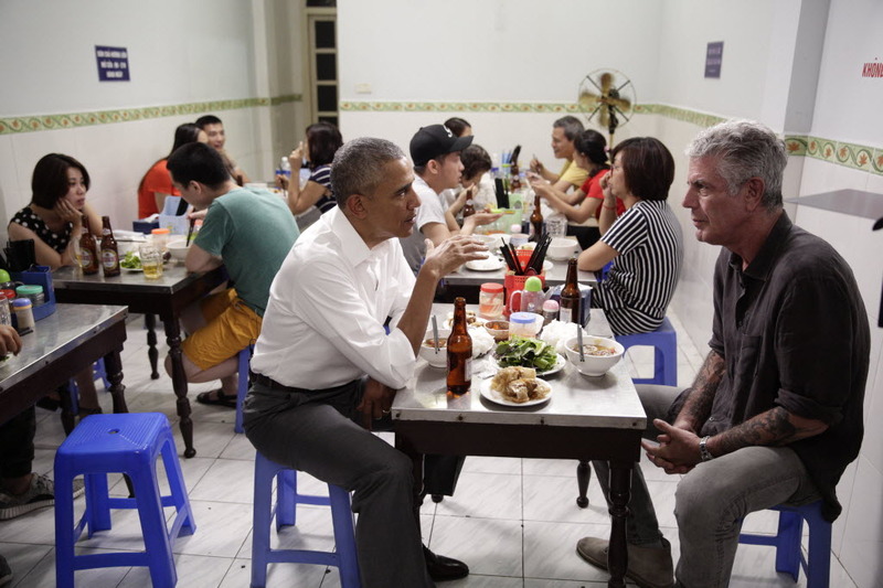 Bun cha Huong Lien, Barack Obama, Anthony Bourdain, Hanoi