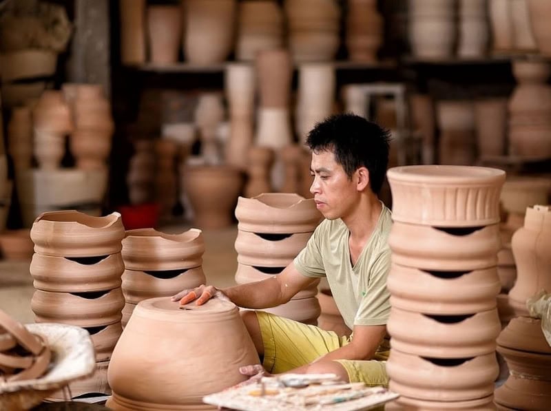 Le village de Bat Trang.