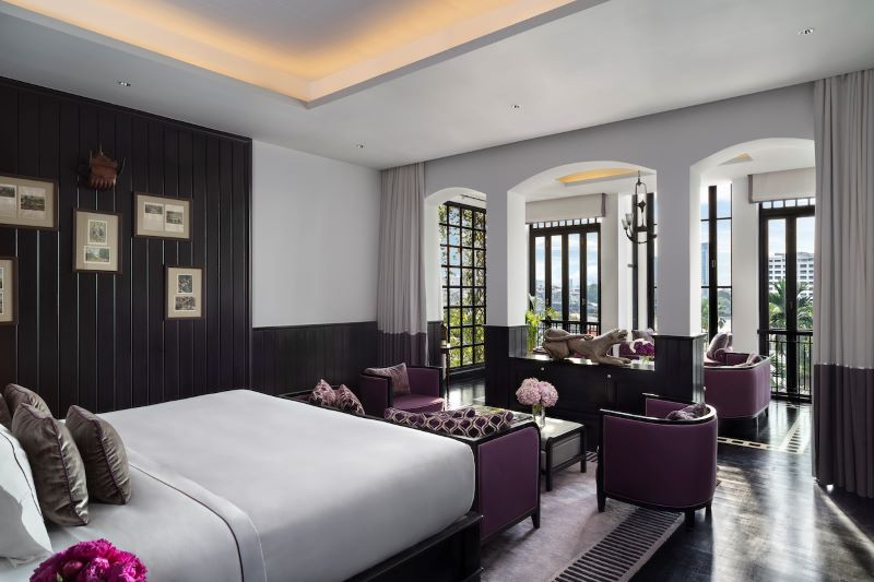Chambre avec vue sur la rivière de l''hôtel The Siam Bangkok