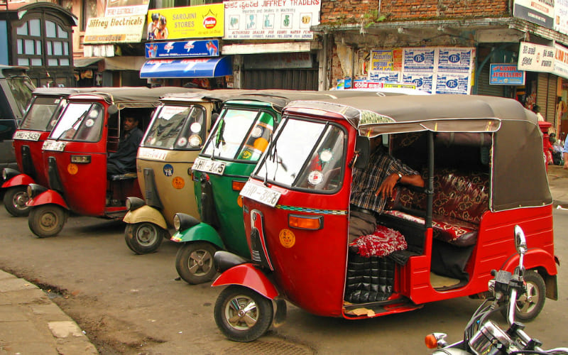 Tuk tuk au Sri Lanka