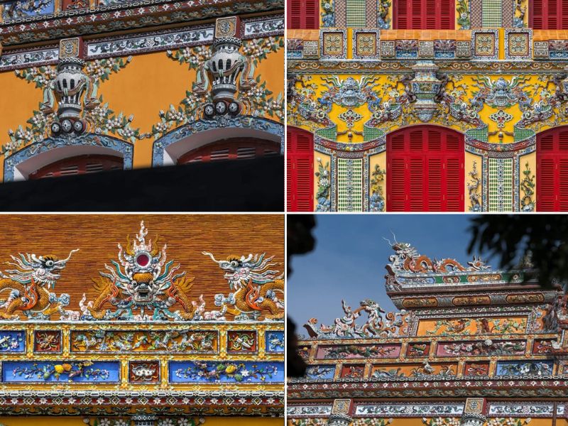 Hue, palais de Kien Trung, ouverture, architecture