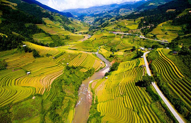 Mu Cang Chai riziere en terrasses