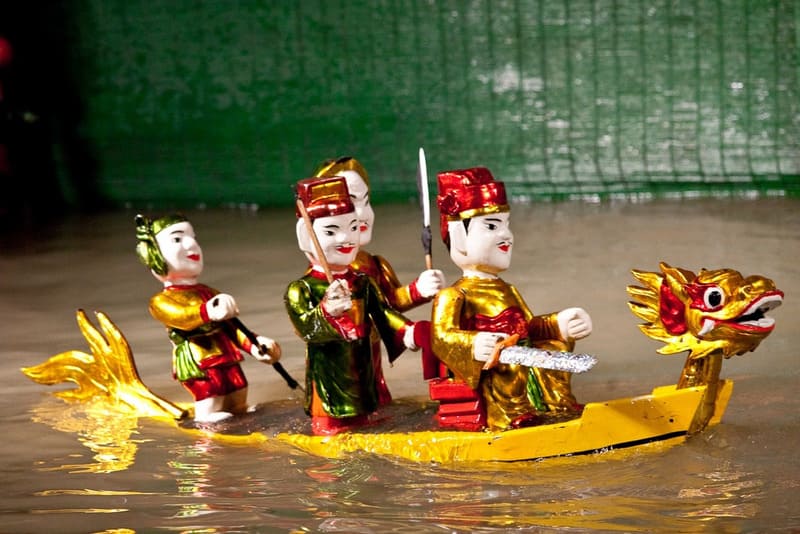 Personnages courants dans les marionnettes sur l''eau