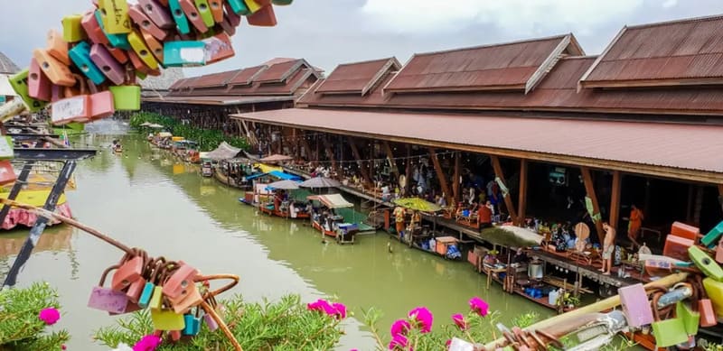 le marché flottant d''Ayutthaya