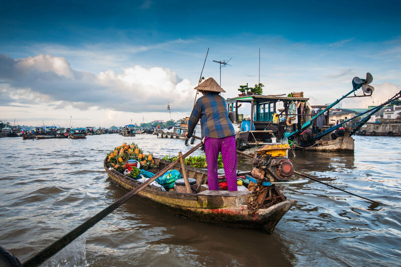 le marché flottant de Cai Rang