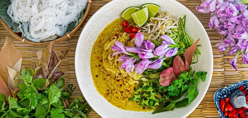 Nom banh chok cuisine cambodge