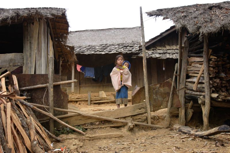 hmong village à xieng khouang