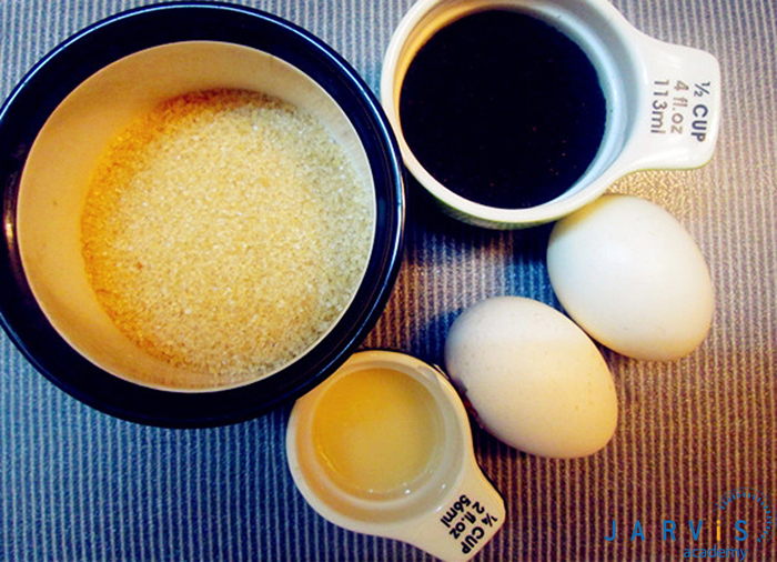 Les ingrédients de base pour faire du café aux œufs