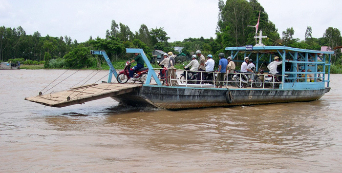 deplacer dans le delta du mekong