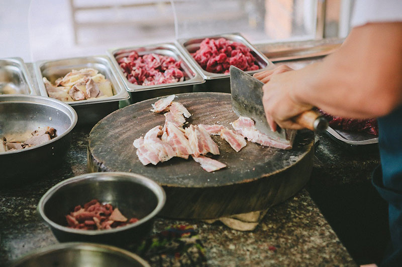 Viande de boeuf dans le Pho vietnam