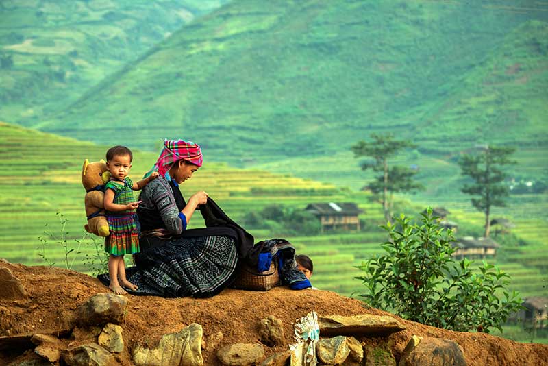 l''ethnie Hmong au nord du Vietnam 