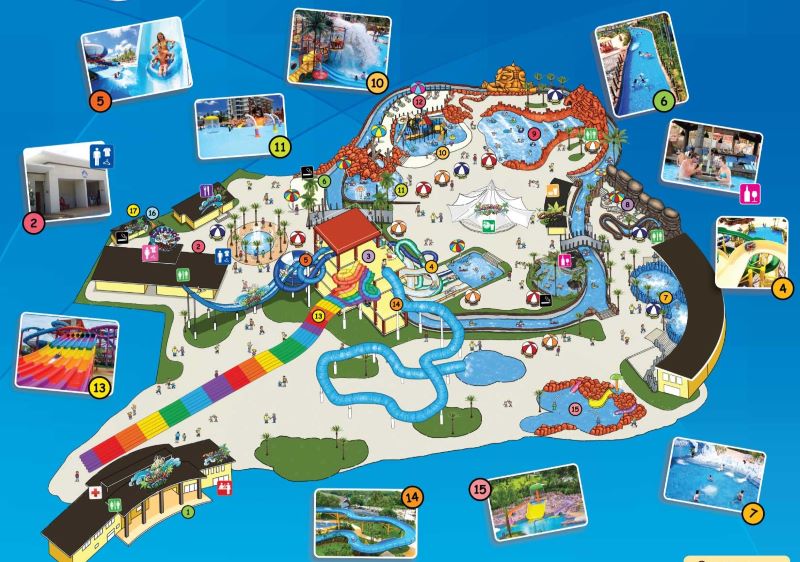 Splash Jungle Water Park map