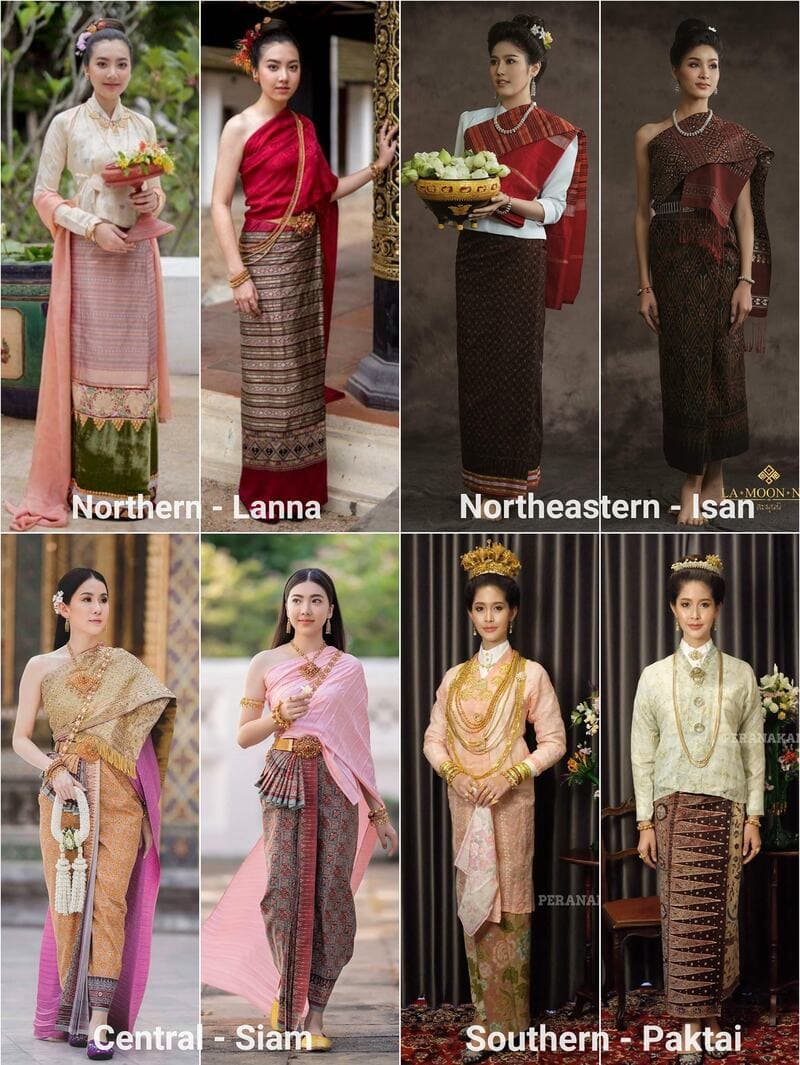Tenues traditionnelles thailande