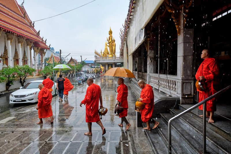 Thaïlande octobre sous la pluie