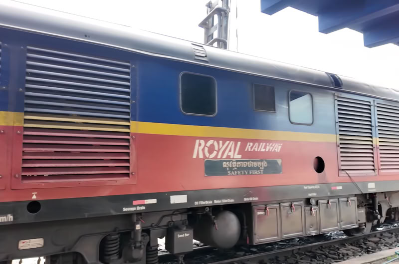 Royal Railway (Chemin de fer du Cambodge) est la seule compagnie ferroviaire du pays