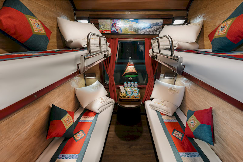 cabine de luxe 4 personnes train hanoi hue 