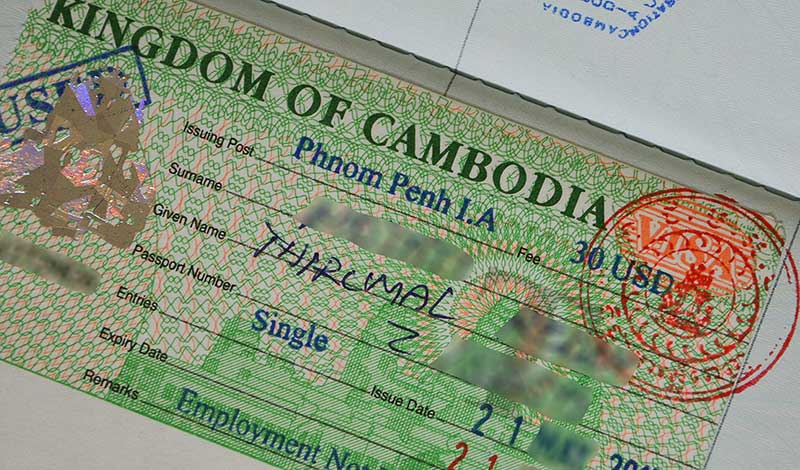 visa cambodge