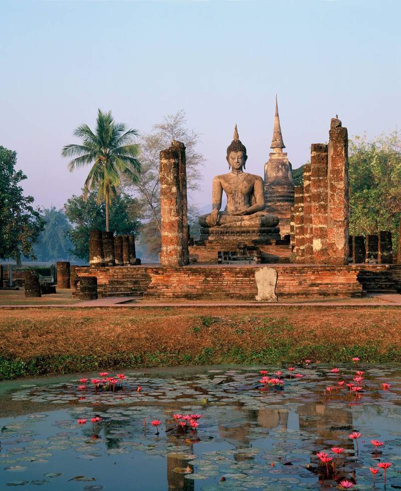 Wat Mahathat et les lotus enchanteurs