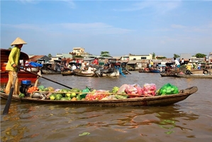 Can Tho, marché flottant de Cai Rang