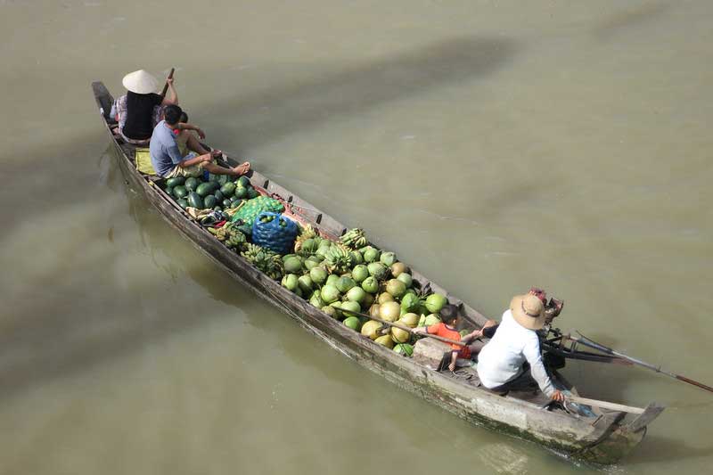 Tour en bateau au marché flottant