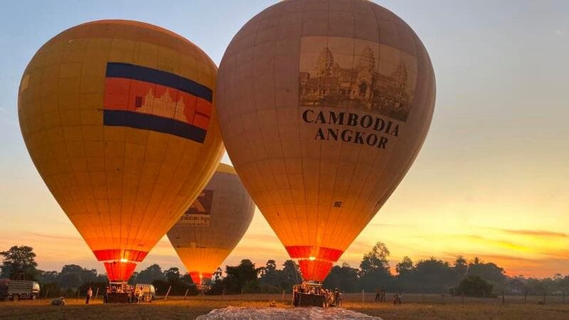 Expérience montgolfière à Siem Reap