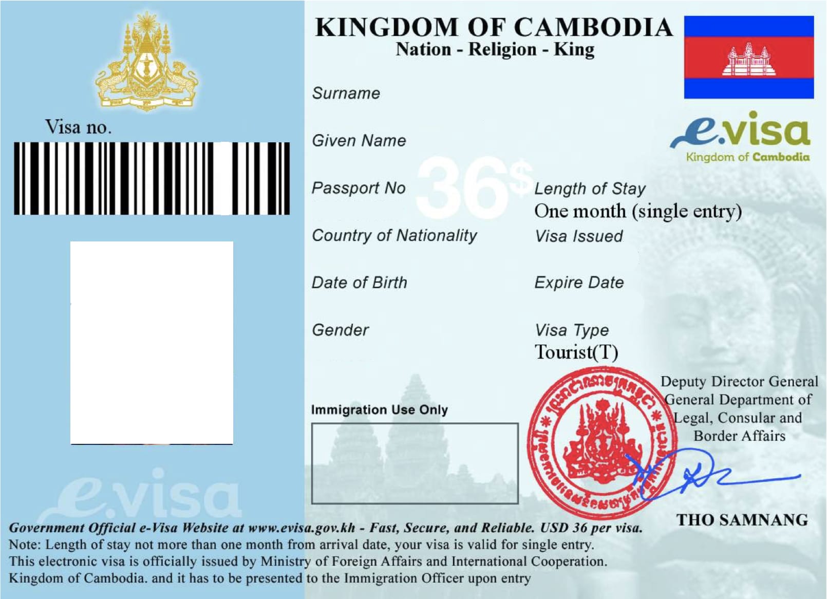 visa cambodge vietnam