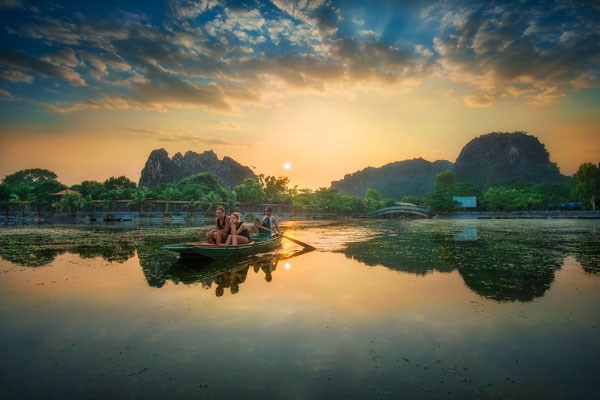 Balade en barque à Ninh Binh 2