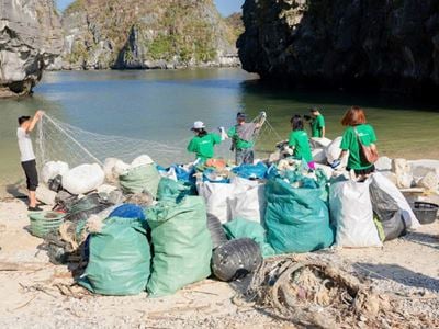 Revivre la Baie d'Halong : Nettoyage après le Typhon Yagi  3