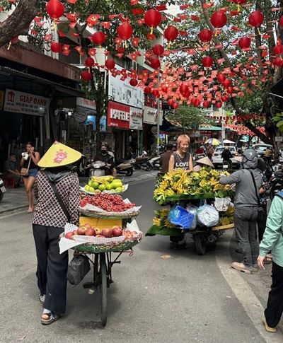 Au vieux quartiers à Hanoi