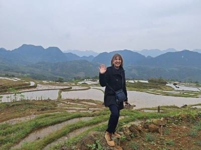 Paysage paisible à Pu Luong