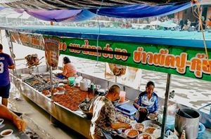 Marché flottant à Bangkok