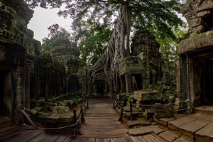 Un coin de l'ensemble du temples d'Angkor 