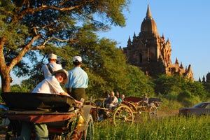 Balade en calèche, Bagan