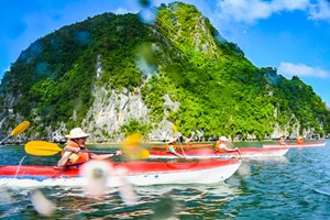 Balade en kayaking en baie Lan Ha