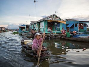 La vie sur le lac Tonlé Sap à Siem reap
