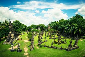 Budda pak à 25km sud Vientiane