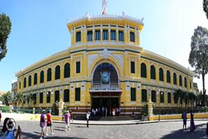 La poste centrale à Ho Chi Minh ville, Vietnam