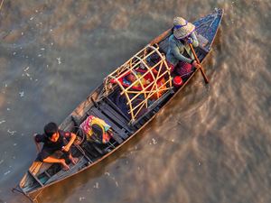 la vie flottante à Siem Reap