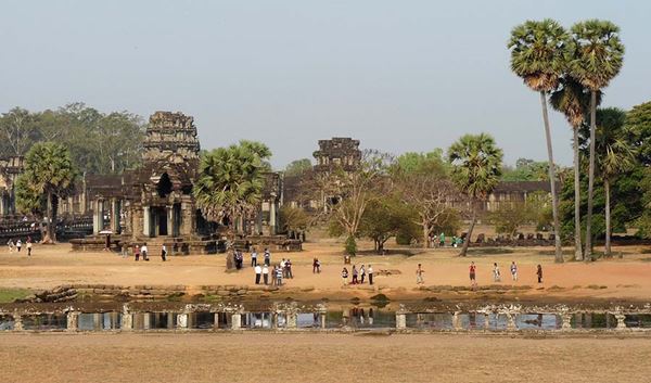 Les vestiges des temples d'Angkor