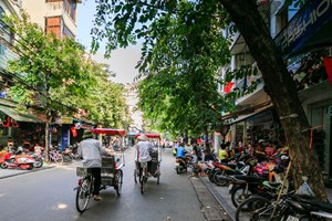 Ballade en cyclo pousse à Hanoi