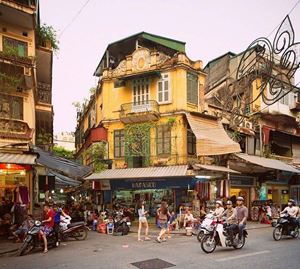 Le view quartier de Hanoi